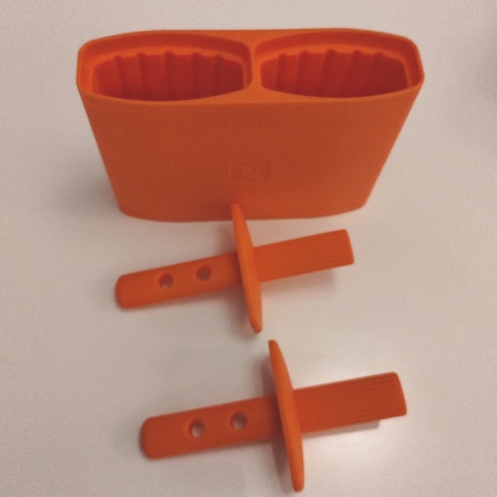 POPSICLE MOLD NESPRESSO SILICONE LOLLY MOULD ORANGE popcicle